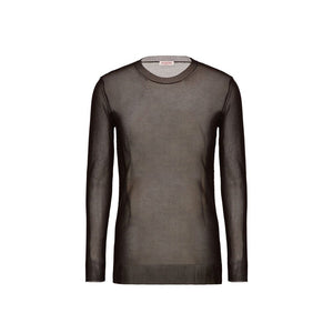 Brown Silk Sweatshirt