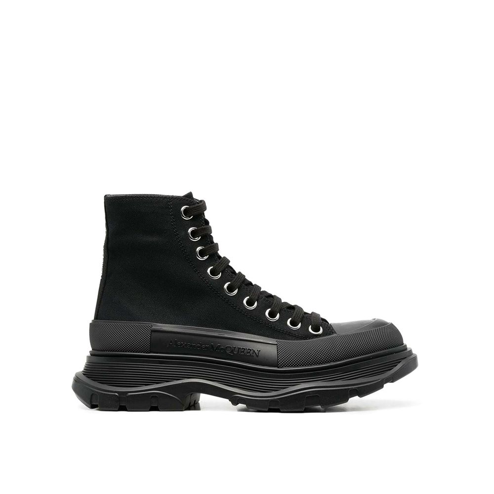 Black Canvas High Top Sneakers