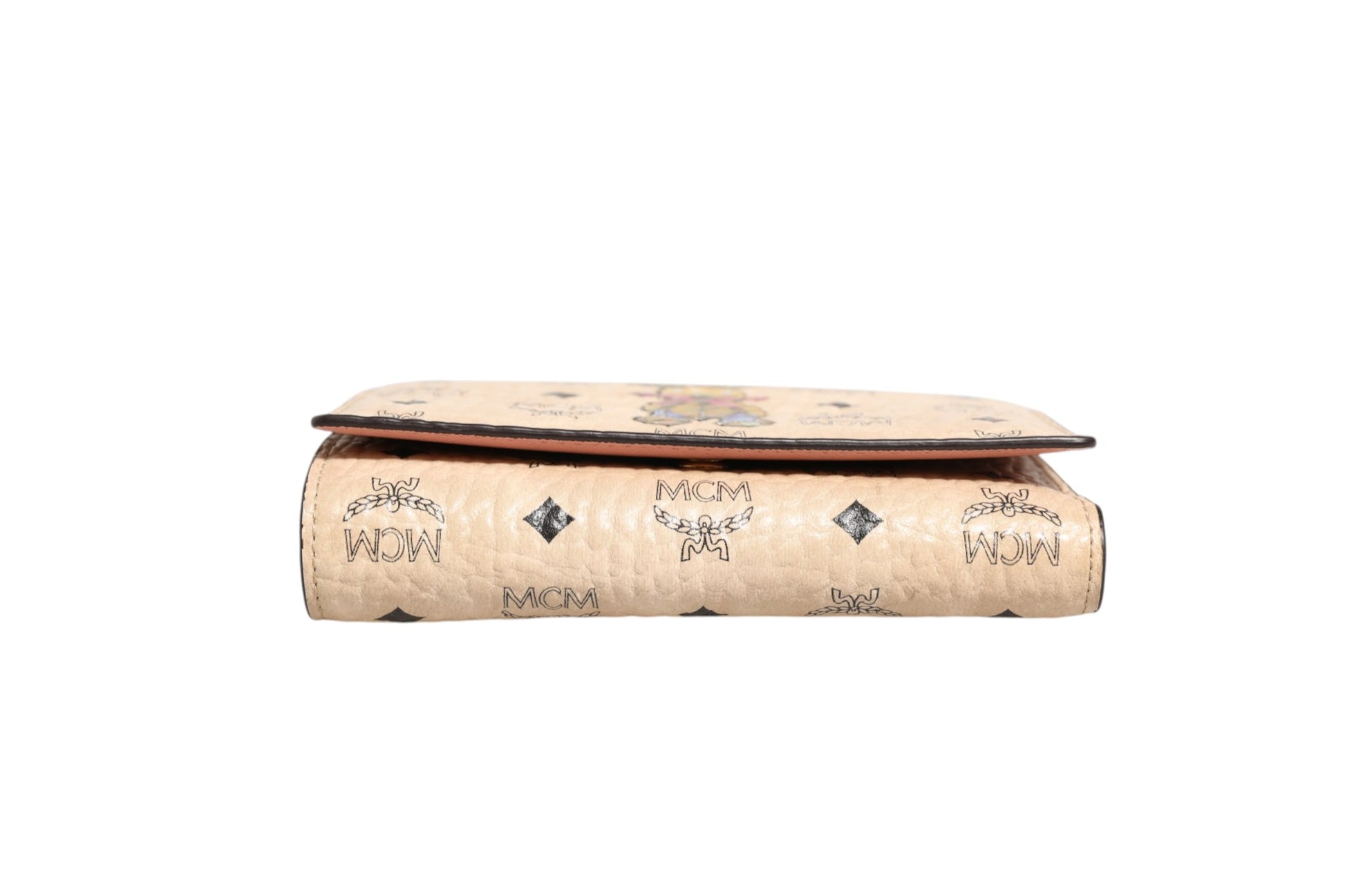 MCM Visetos Rabbit Compact Wallet