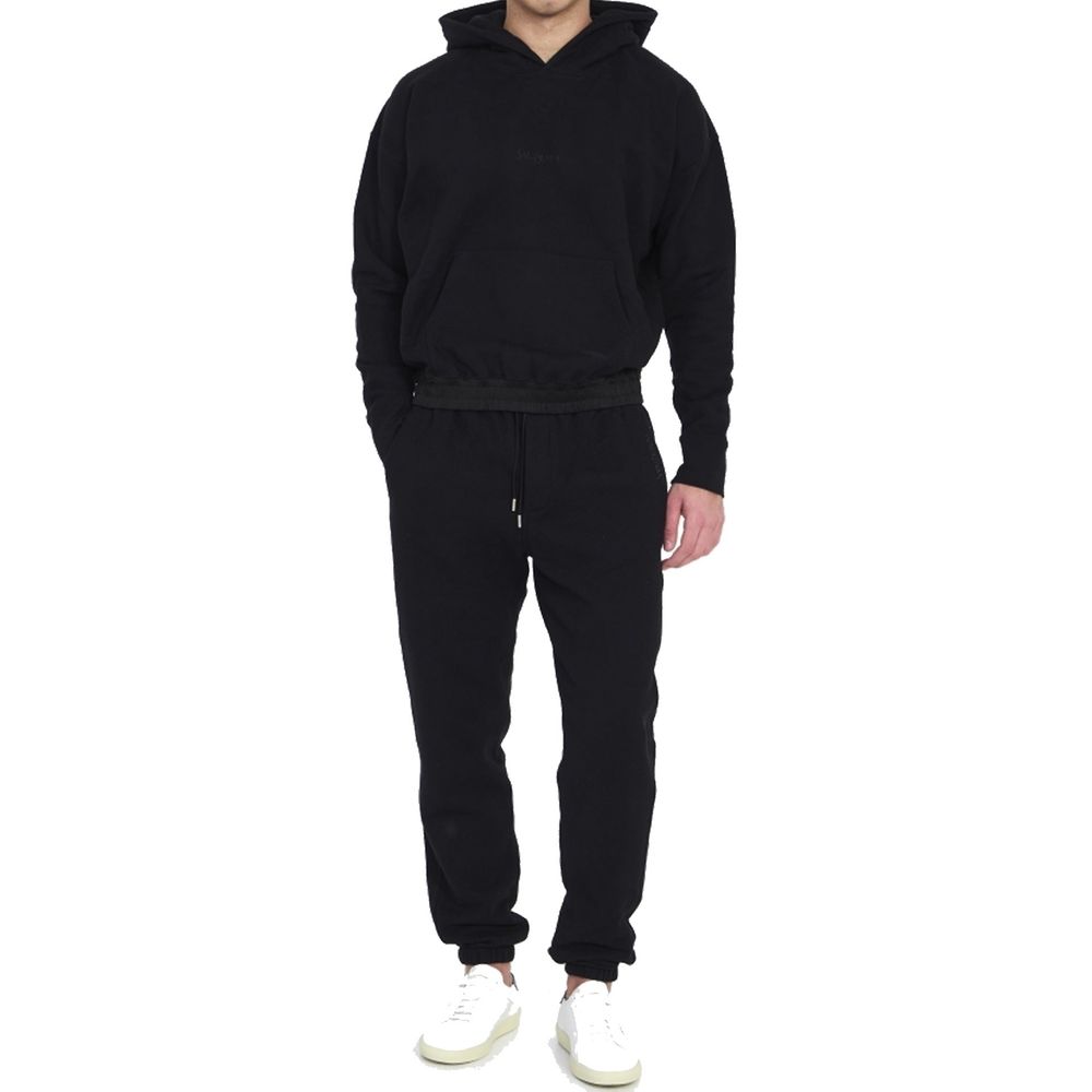Black Cotton Joggers (Workout Pants)