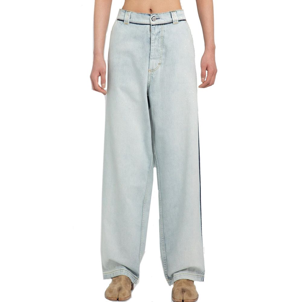 Blue Cotton Jeans Denim