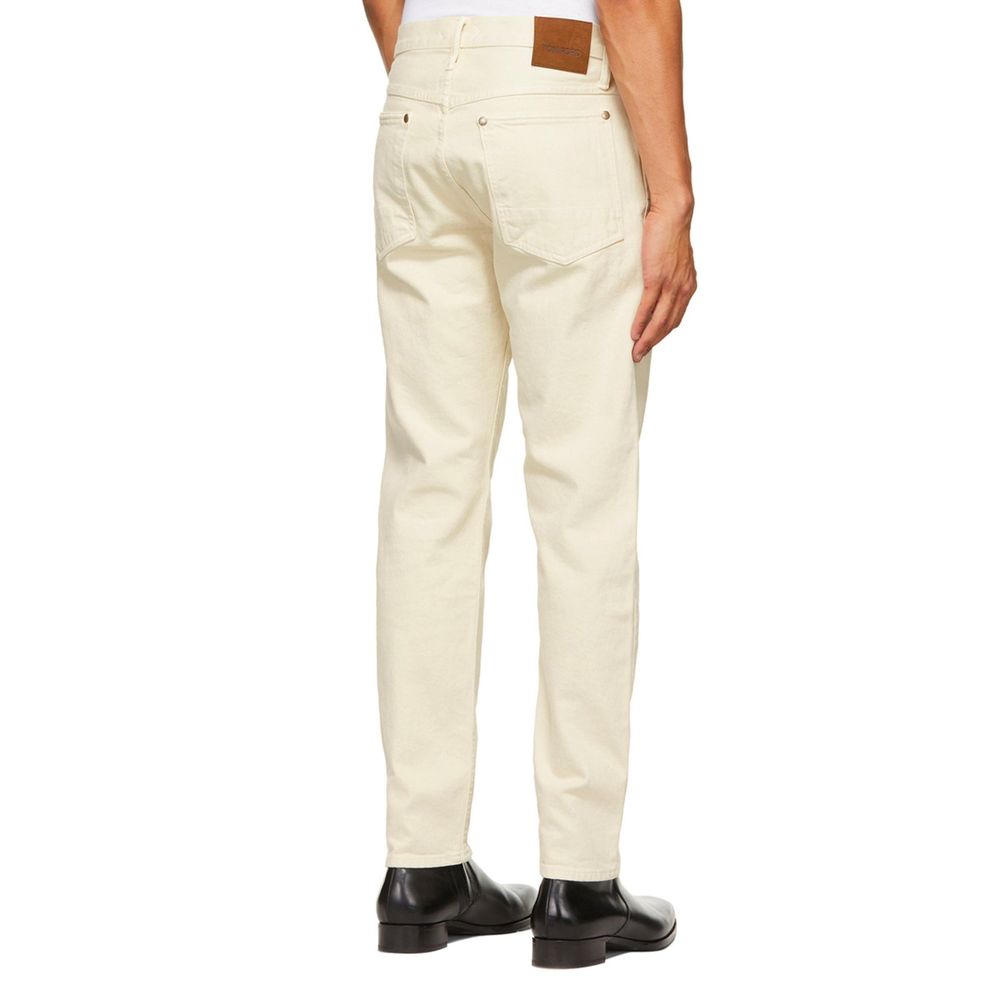 White Cotton Jeans Denim