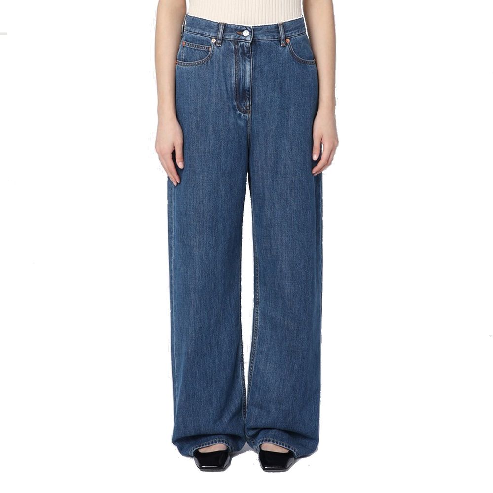 Blue Cotton Jeans Denim