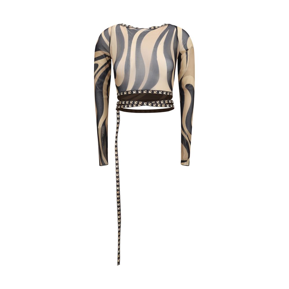 Beige Polyamide Shirt