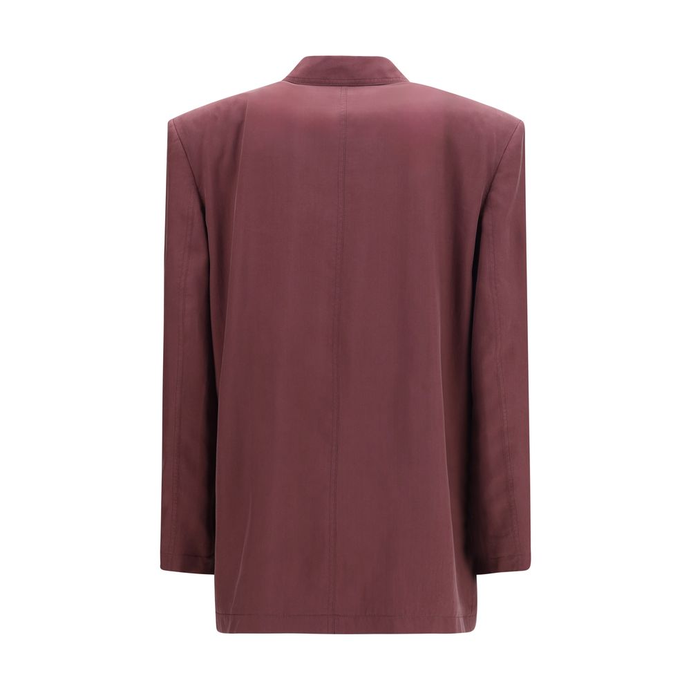 Purple Silk Blazer