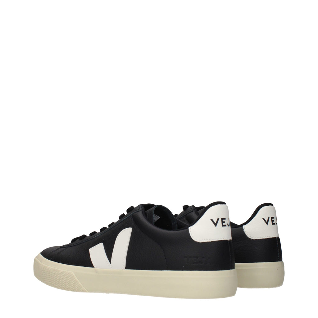 Black Leather Low Top Sneakers