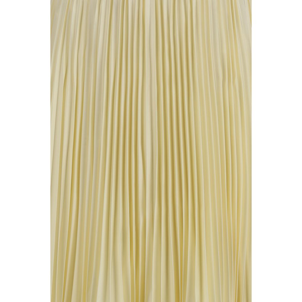 Bicolor Polyester Midi Skirt