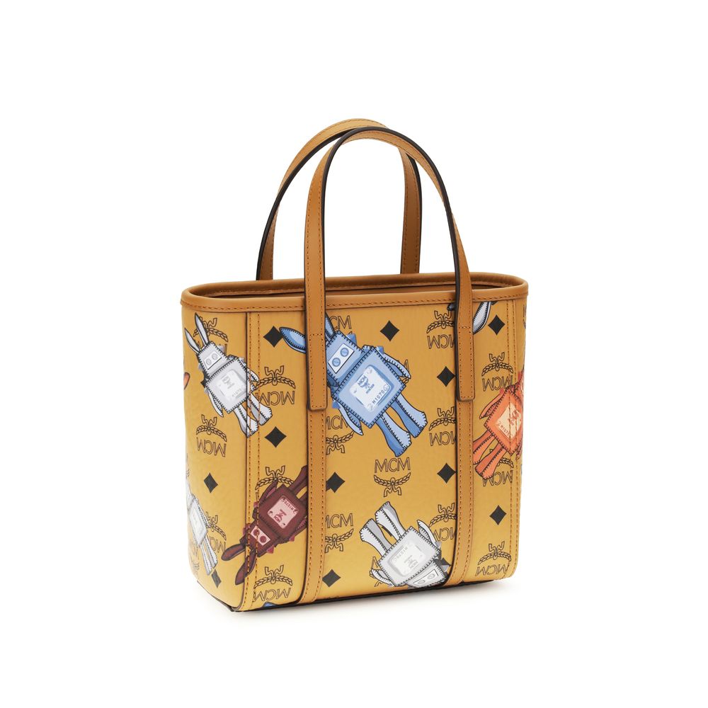 Beige Fabric Shoulder Bag