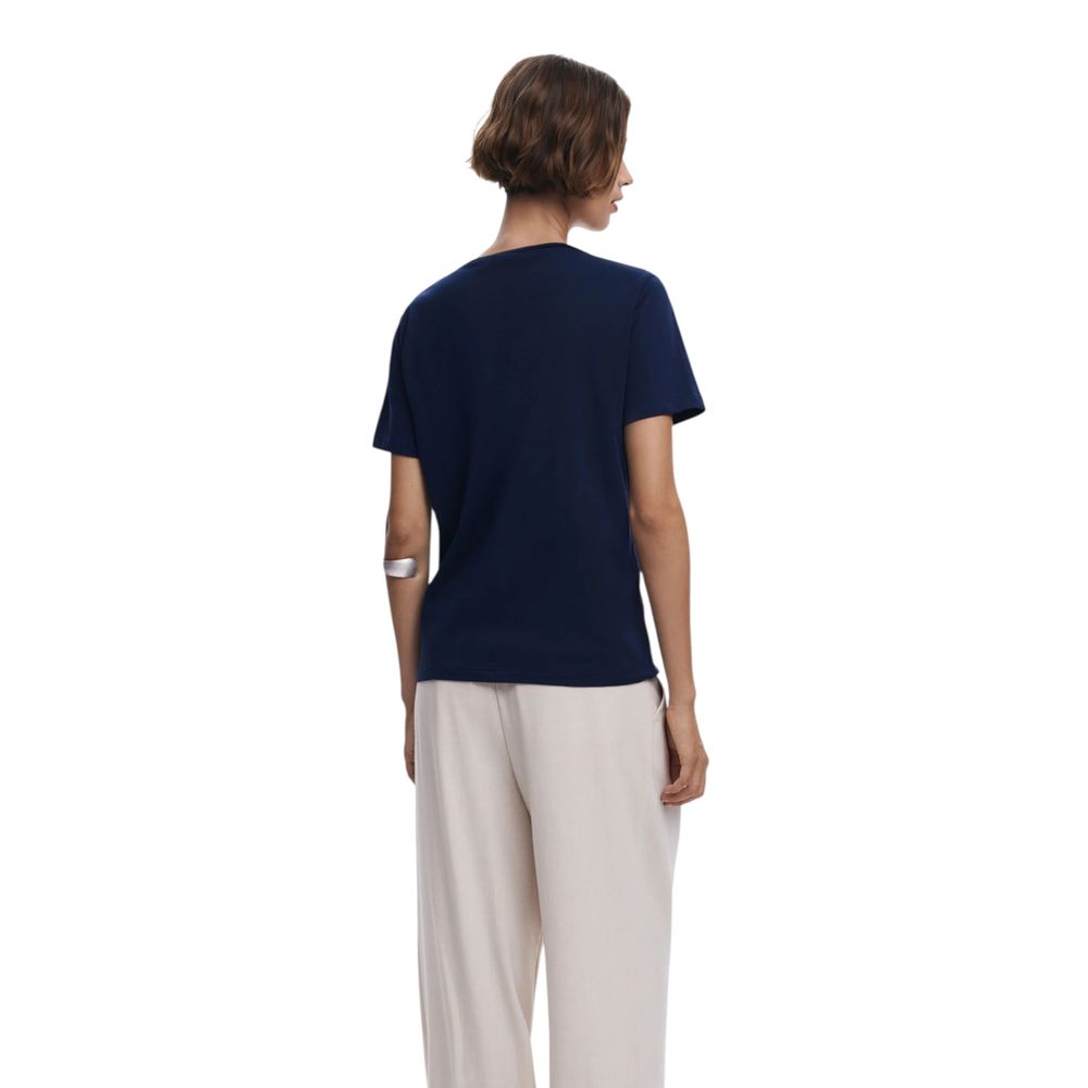 Blue Cotton T-Shirt