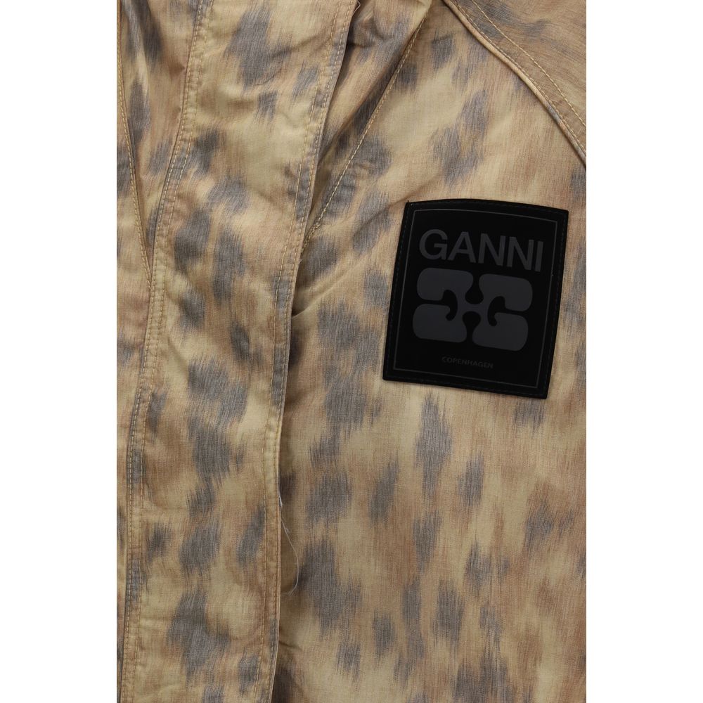 Beige Polyamide Shell Jacket