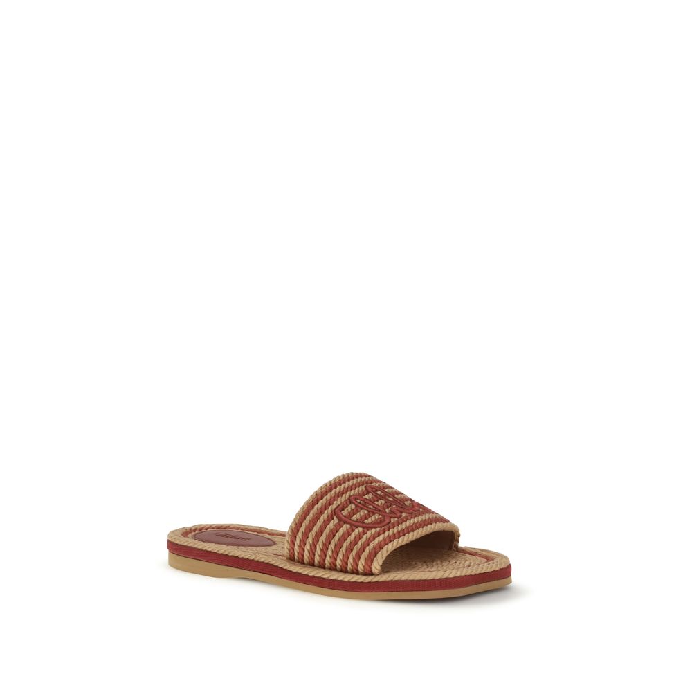Brown Lamb Ovis Aries Aries Flat Sandals