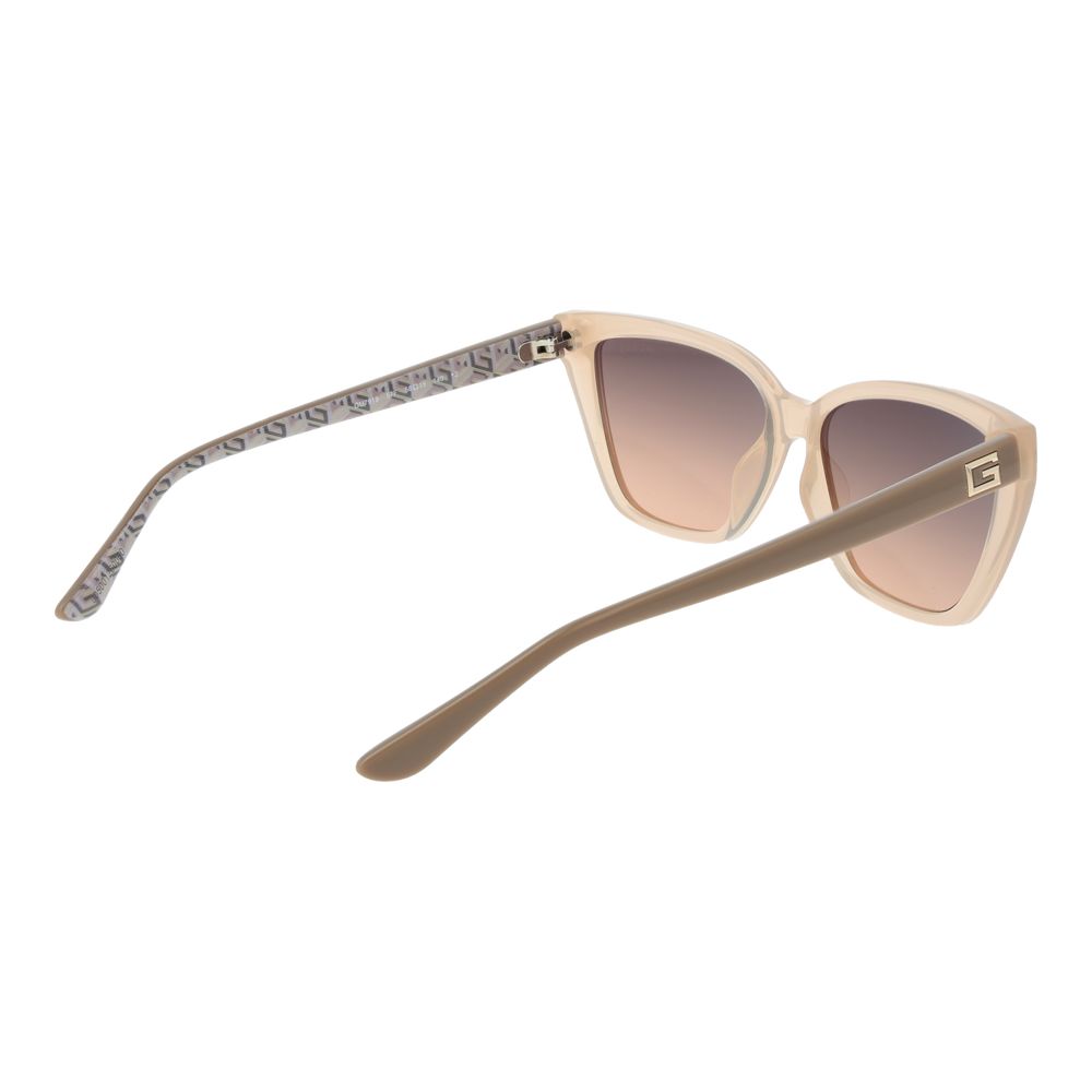 Beige Plastic Sunglasses