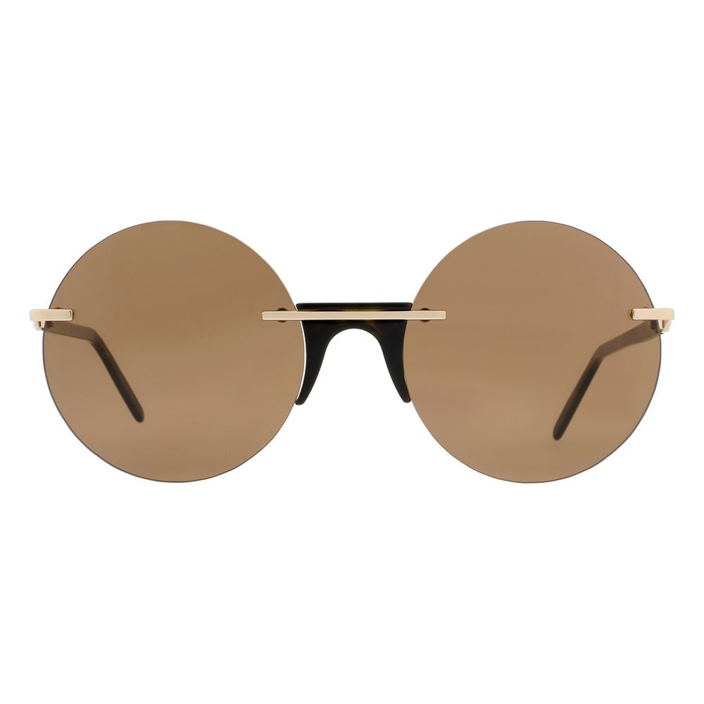 Brown Metal Sunglasses