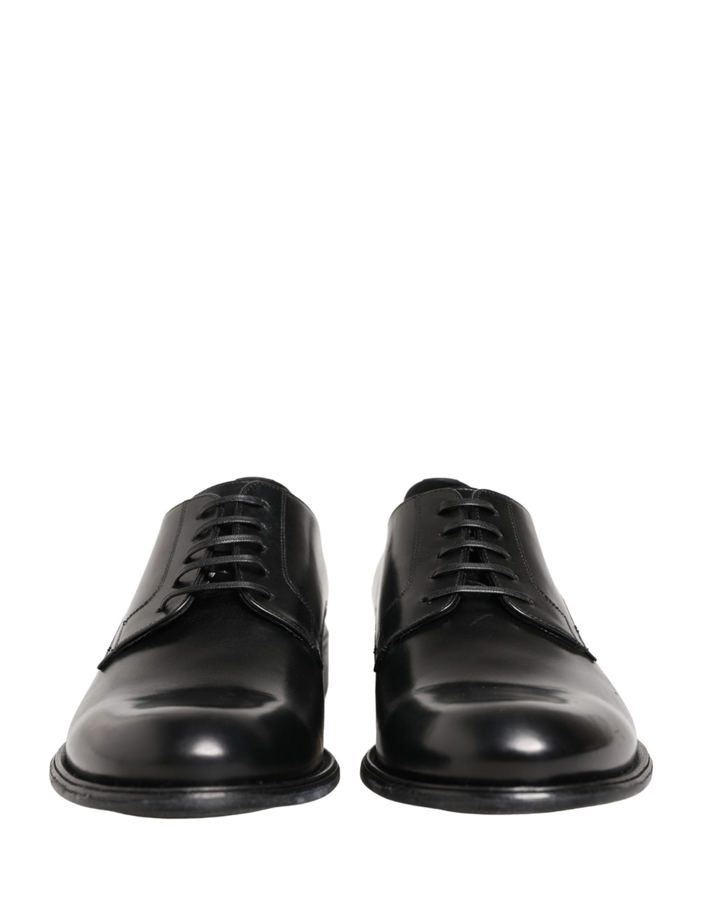 Black Calfskin Leather Derby Men Dress Shoes