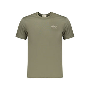 Green Cotton Men's T-Shirt