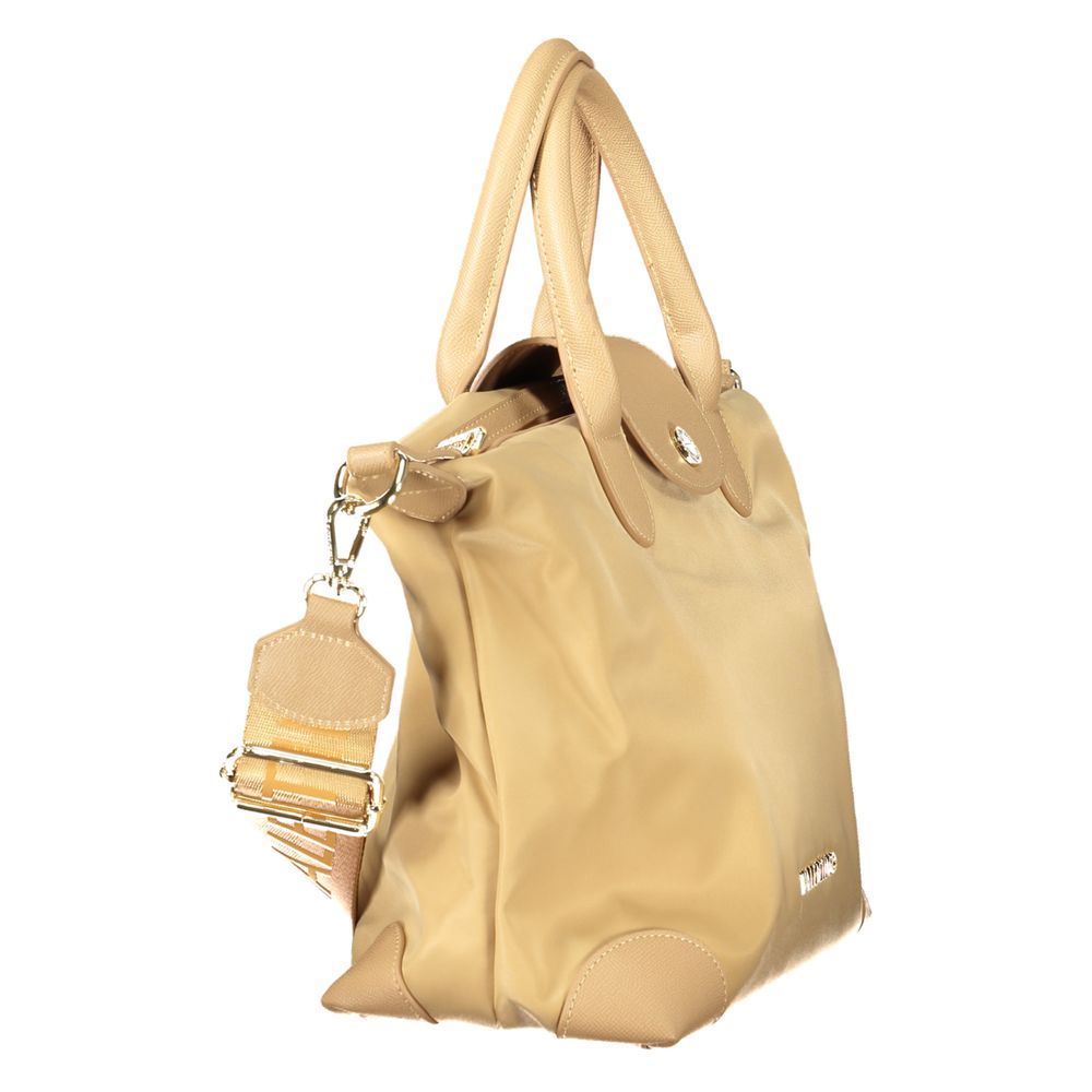 Beige Polyurethane Women's Bag