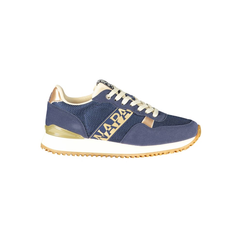 Blue Polyester Women's Sneaker