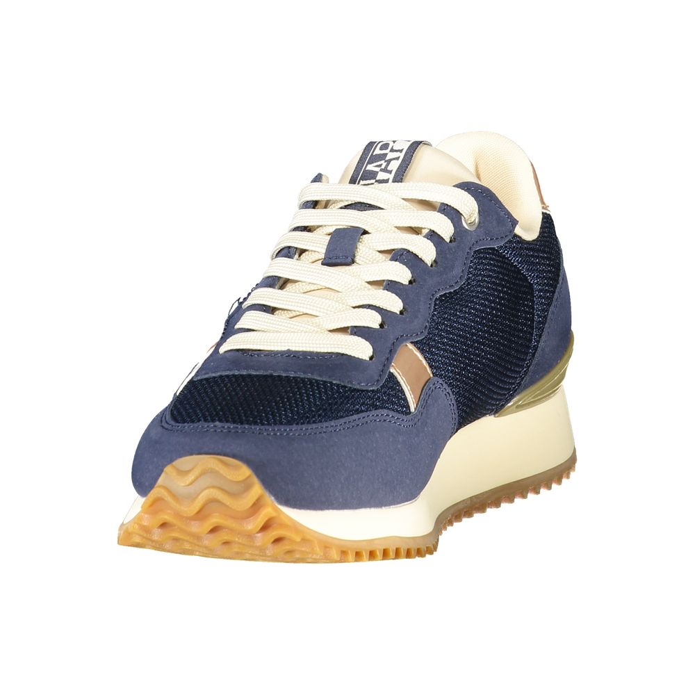 Blue Polyester Women's Sneaker