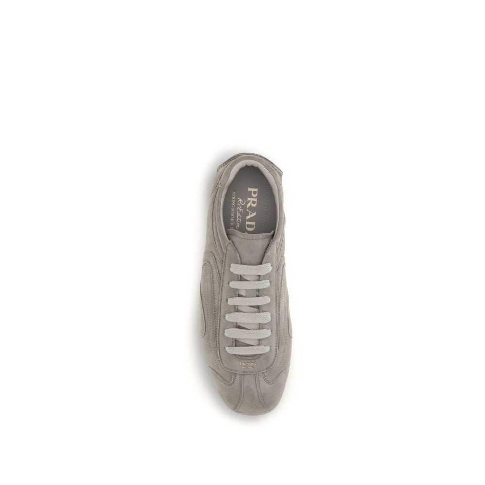 Beige Calf Leather Bos Taurus Athletic Sneakers
