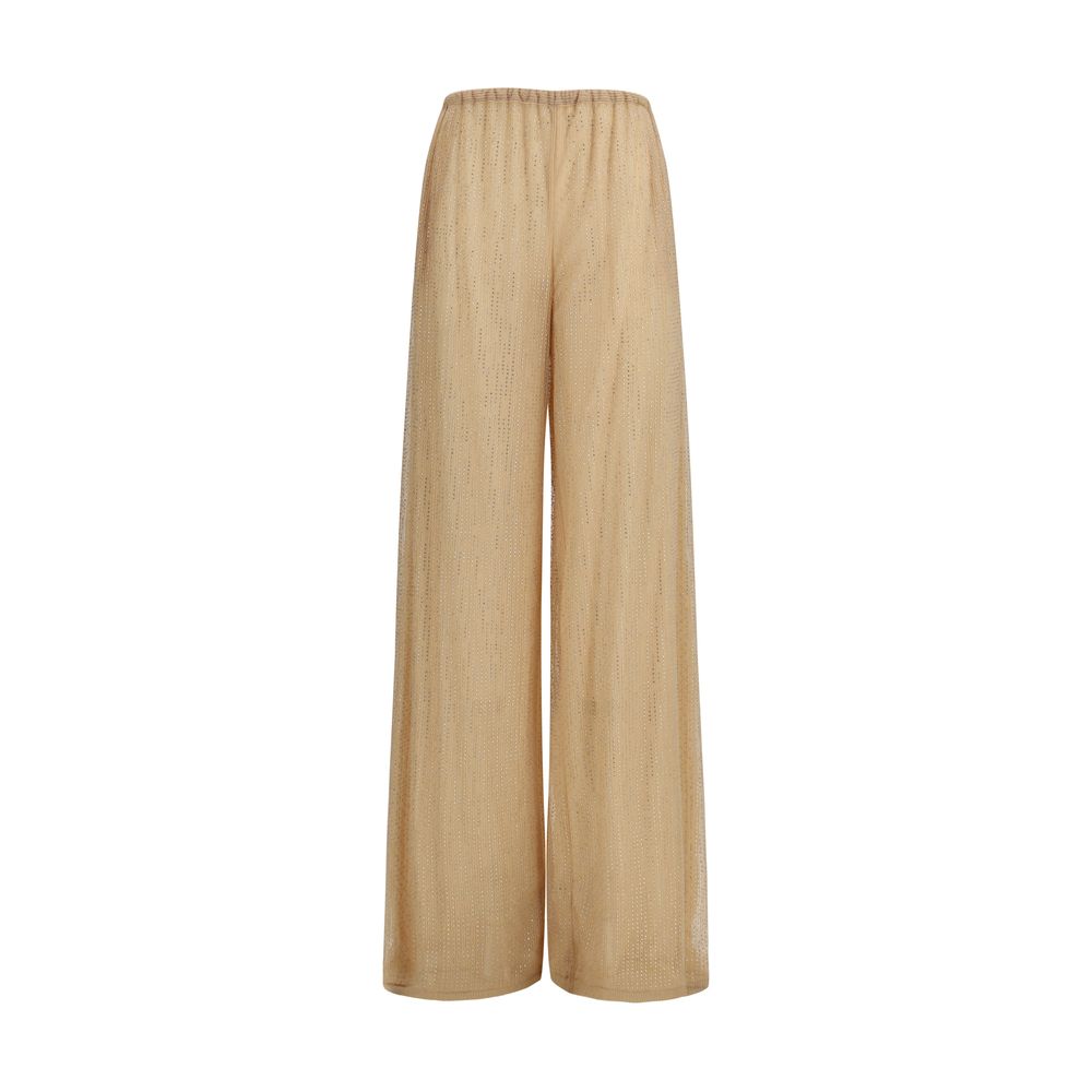 Multicolor Polyester Casual Pants