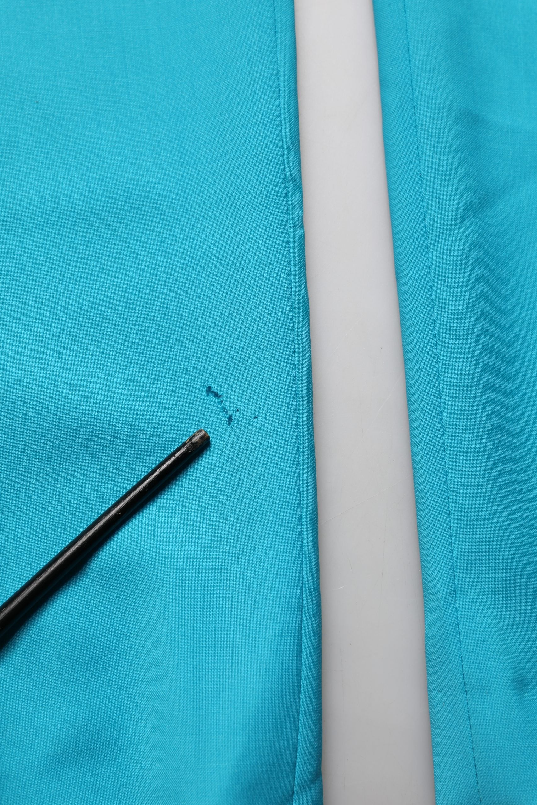 Blue Wool Mid Waist Tapered Women Trouser Pants