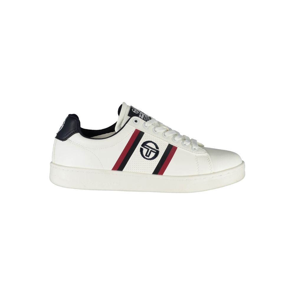White Polyurethane Men's Sneaker