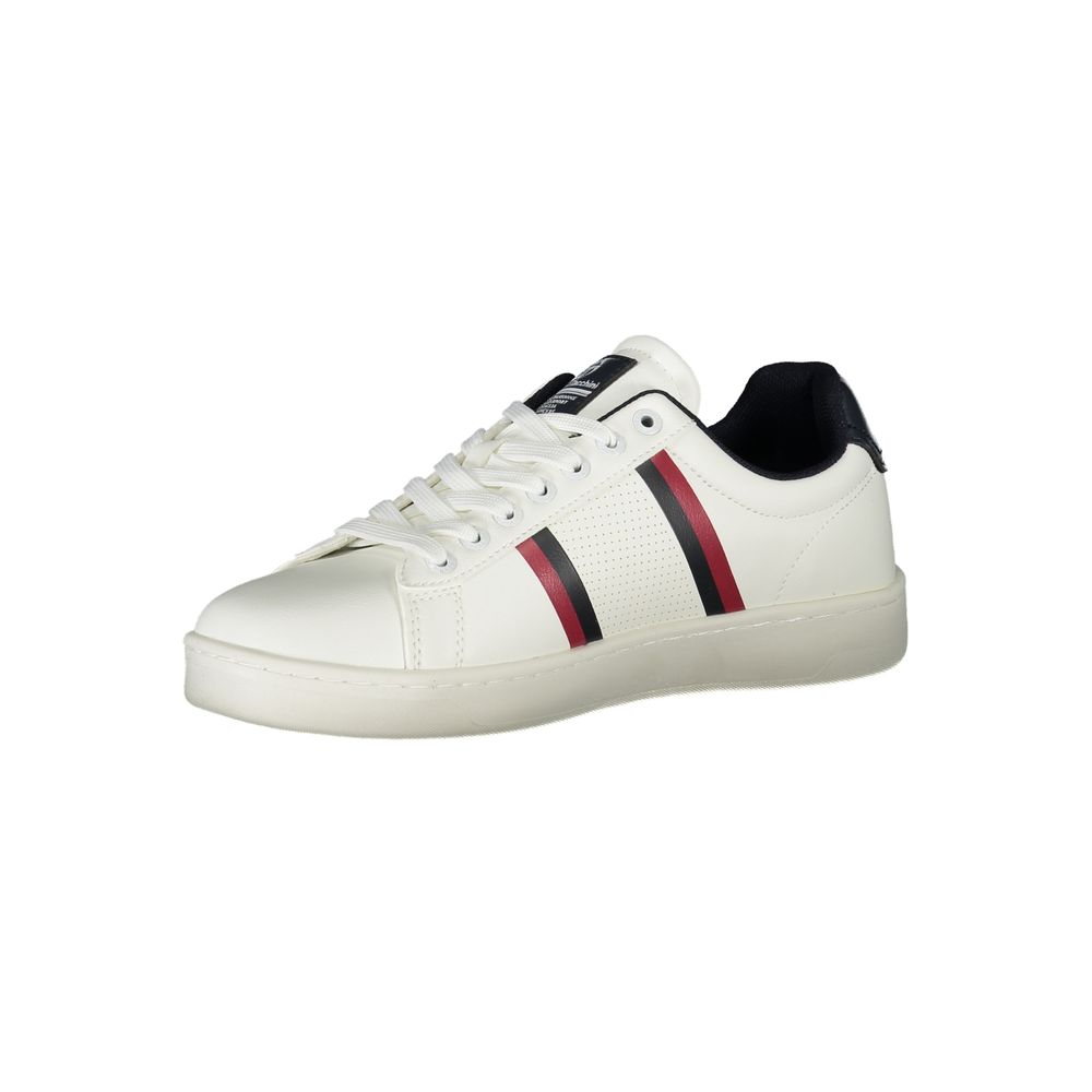 White Polyurethane Men's Sneaker