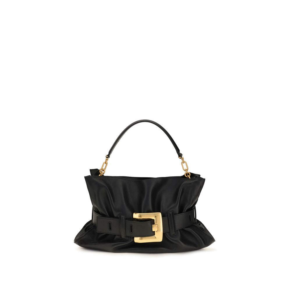 Black Calf Leather Bos Taurus Shoulder Bag