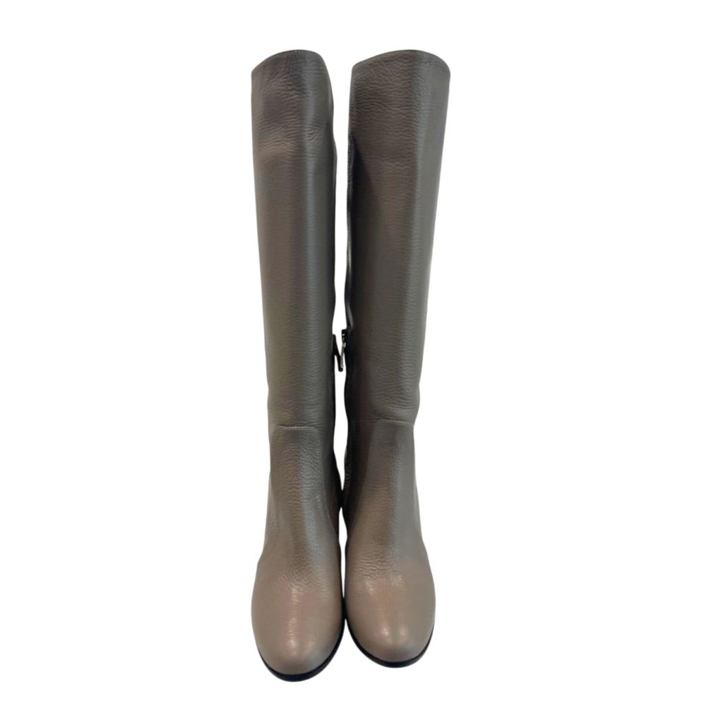 Brown Leather Women Boot