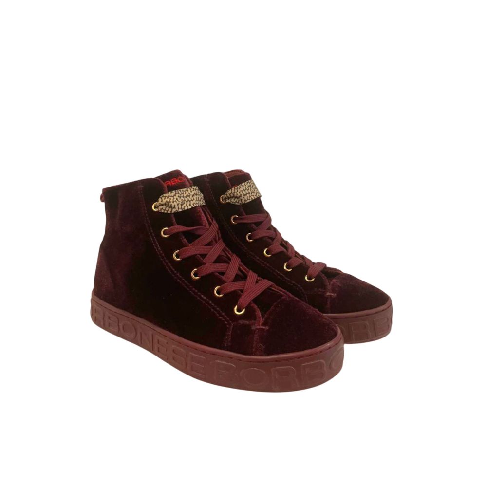 Red Fabric Women Sneaker