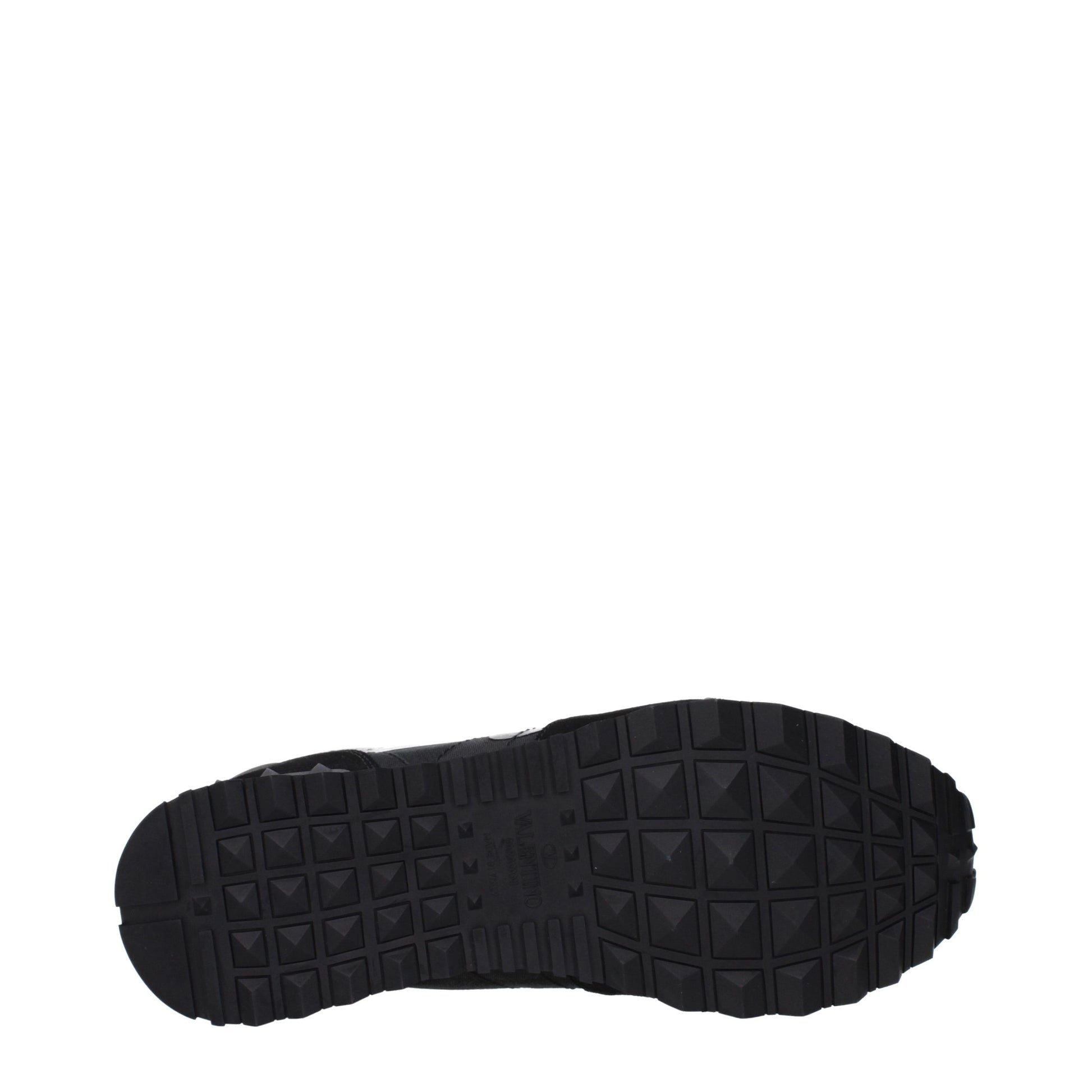Black Leather Chunky Sneakers