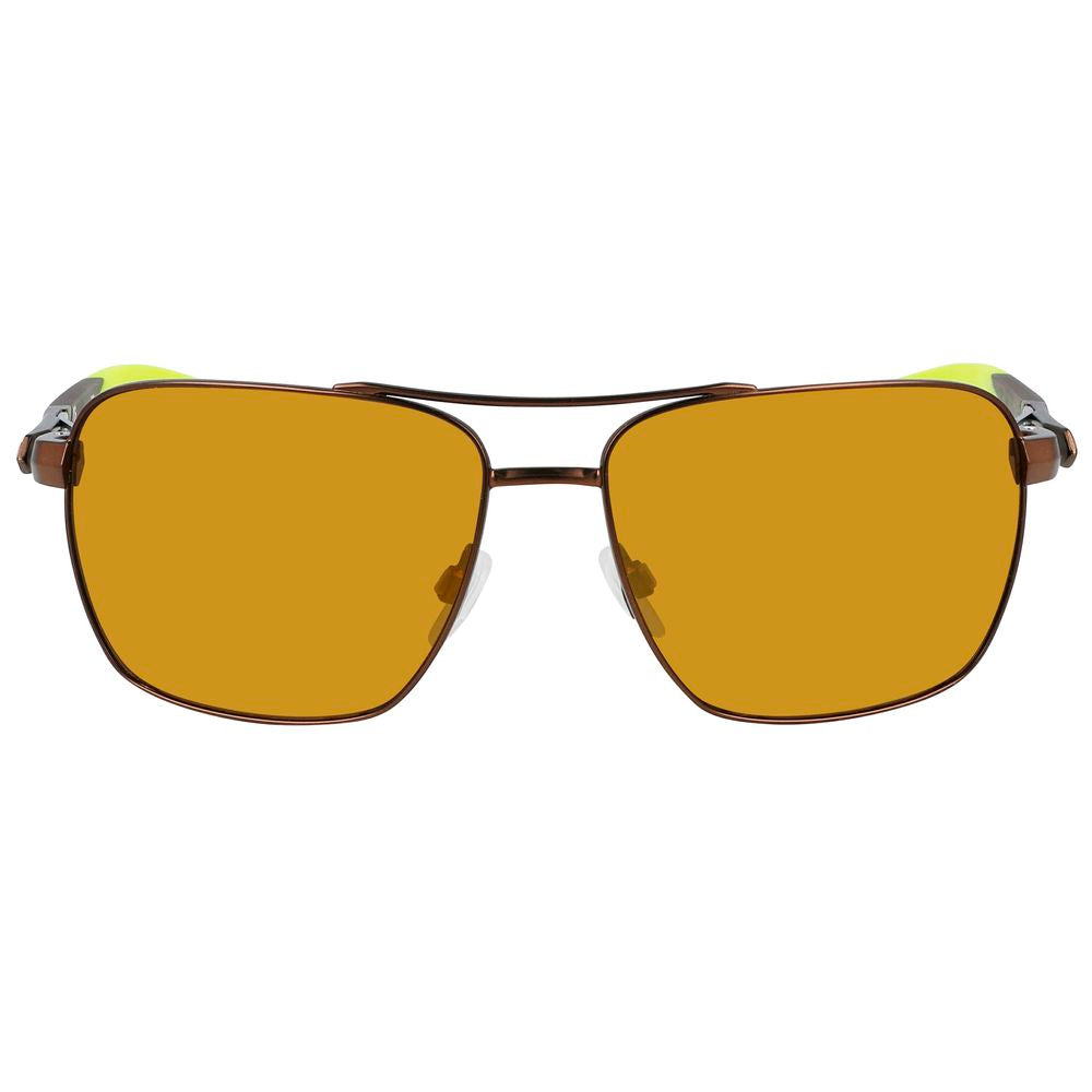 Brown Metal Sunglasses