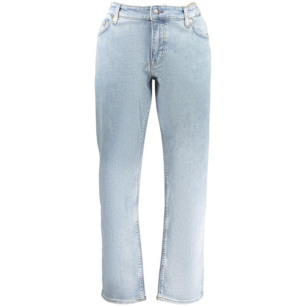 Azzurro Cotone Uomo Jeans