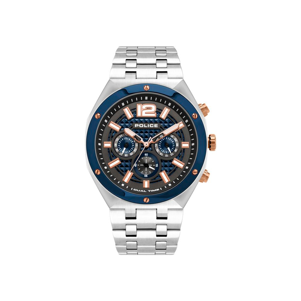 Gray Stainless Steel Dress Watch
