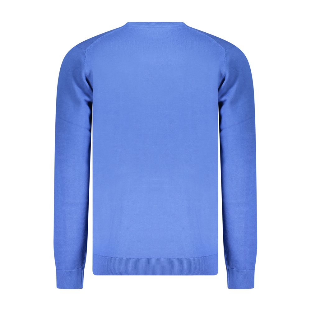 Blue Cotton Men's Sweater