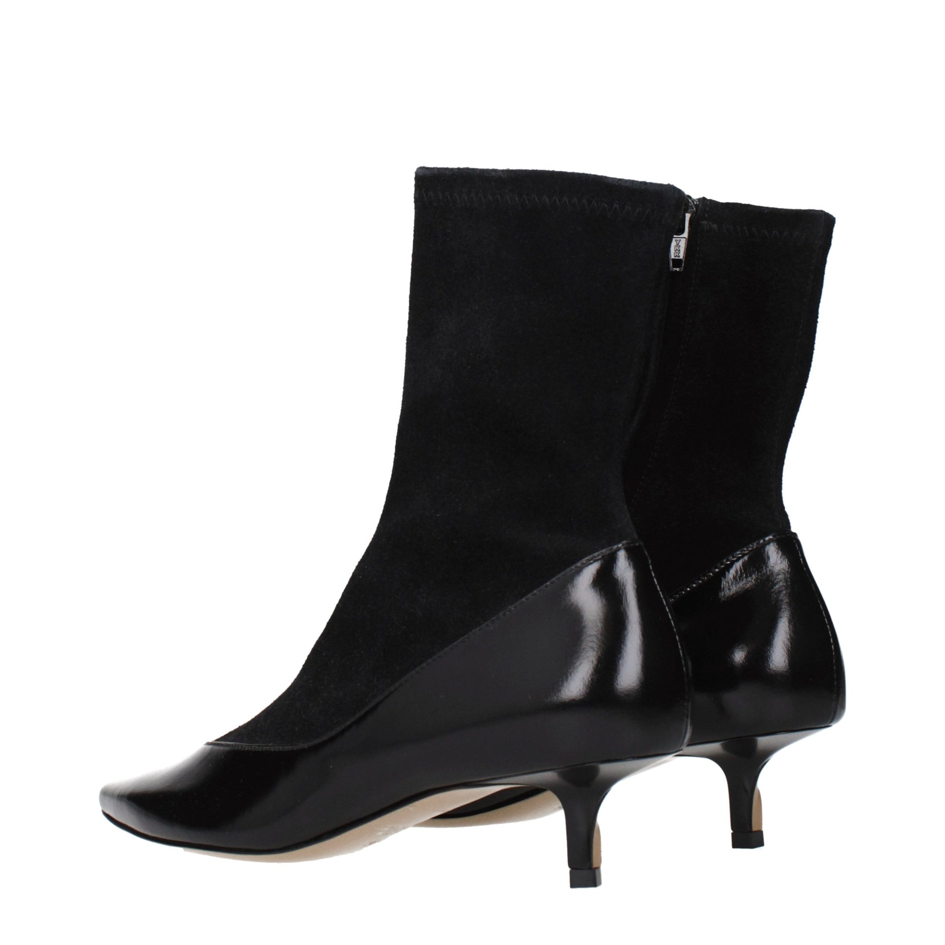 Black Leather Ankle Boots