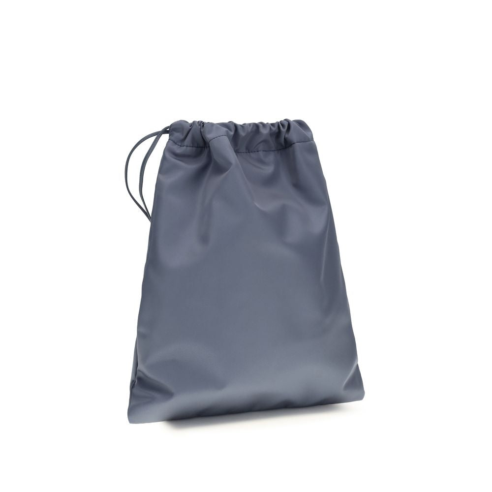 Blue Recycled Polyamide Clutch Bag