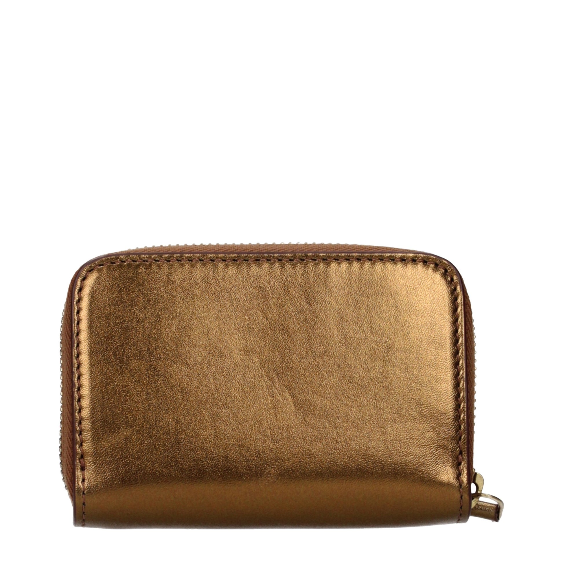 Gold Leather Wallet