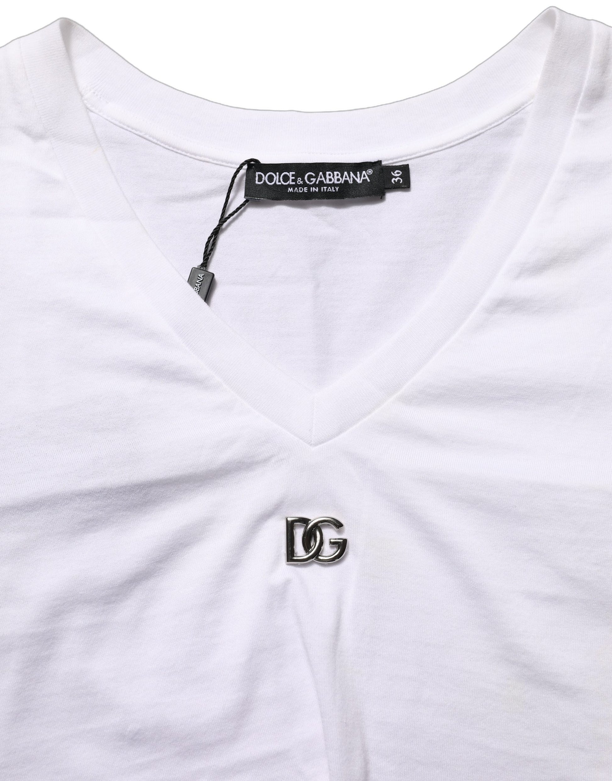 White Logo Embroidered Tie Waist Cropped Top