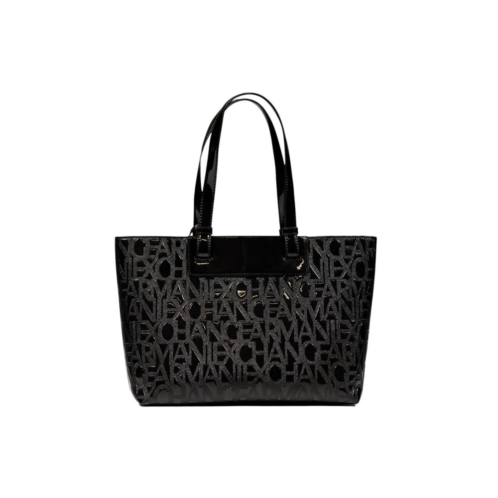 Black Polyester Handbag