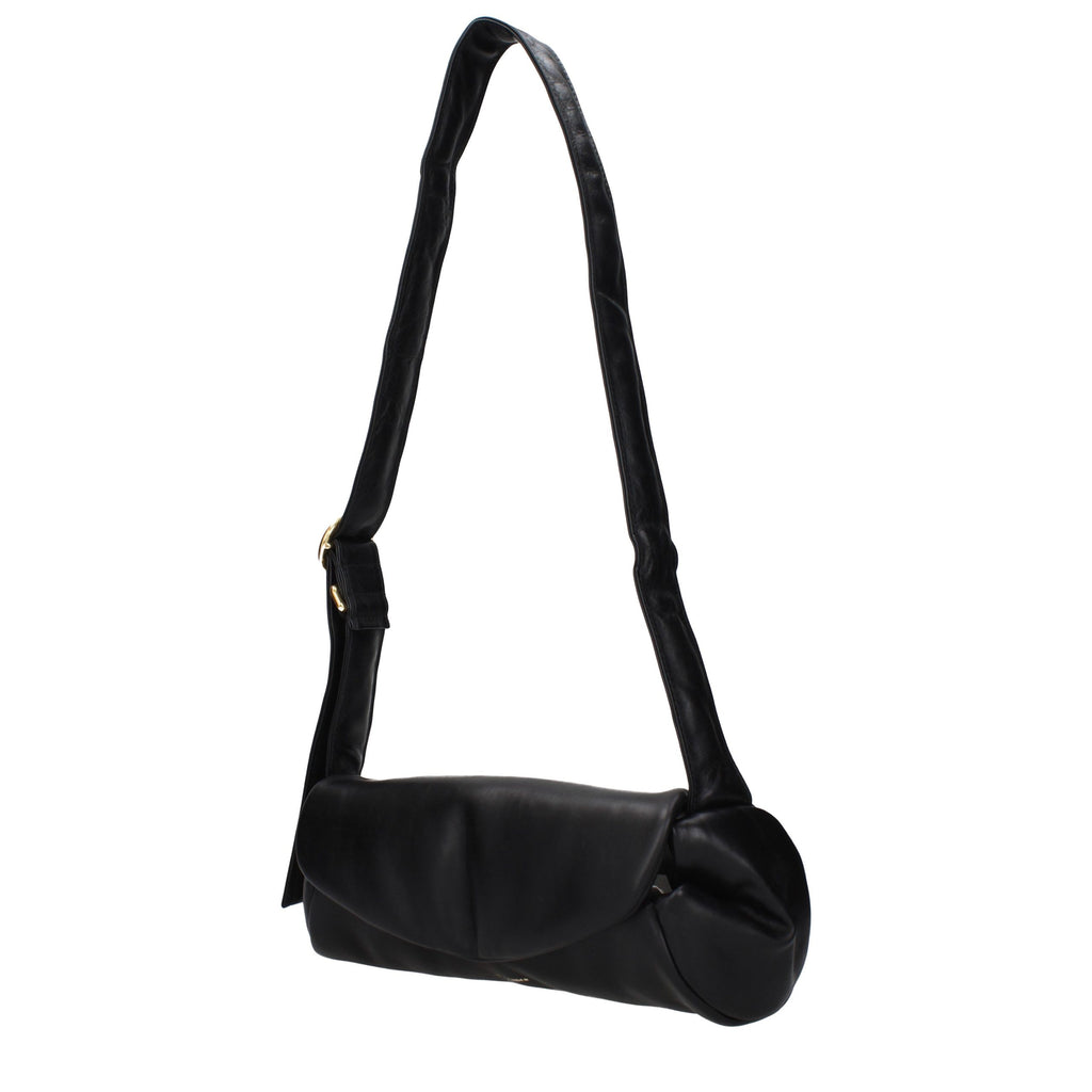Black Leather Crossbody Bag