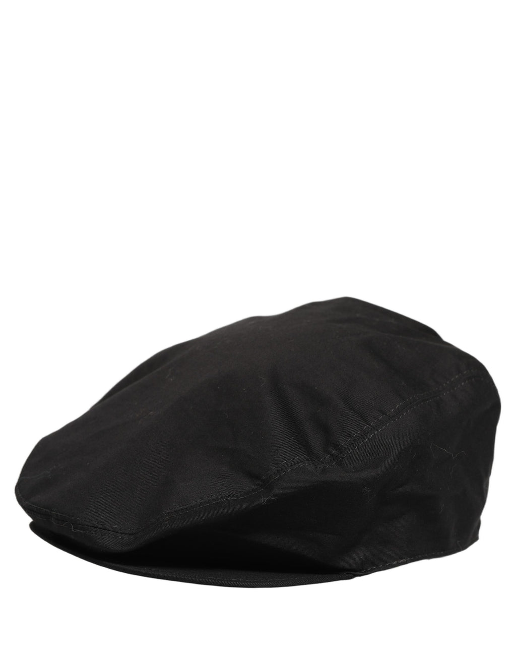 Men Black Cotton Stretch Newsboy Cloth Capello Hat