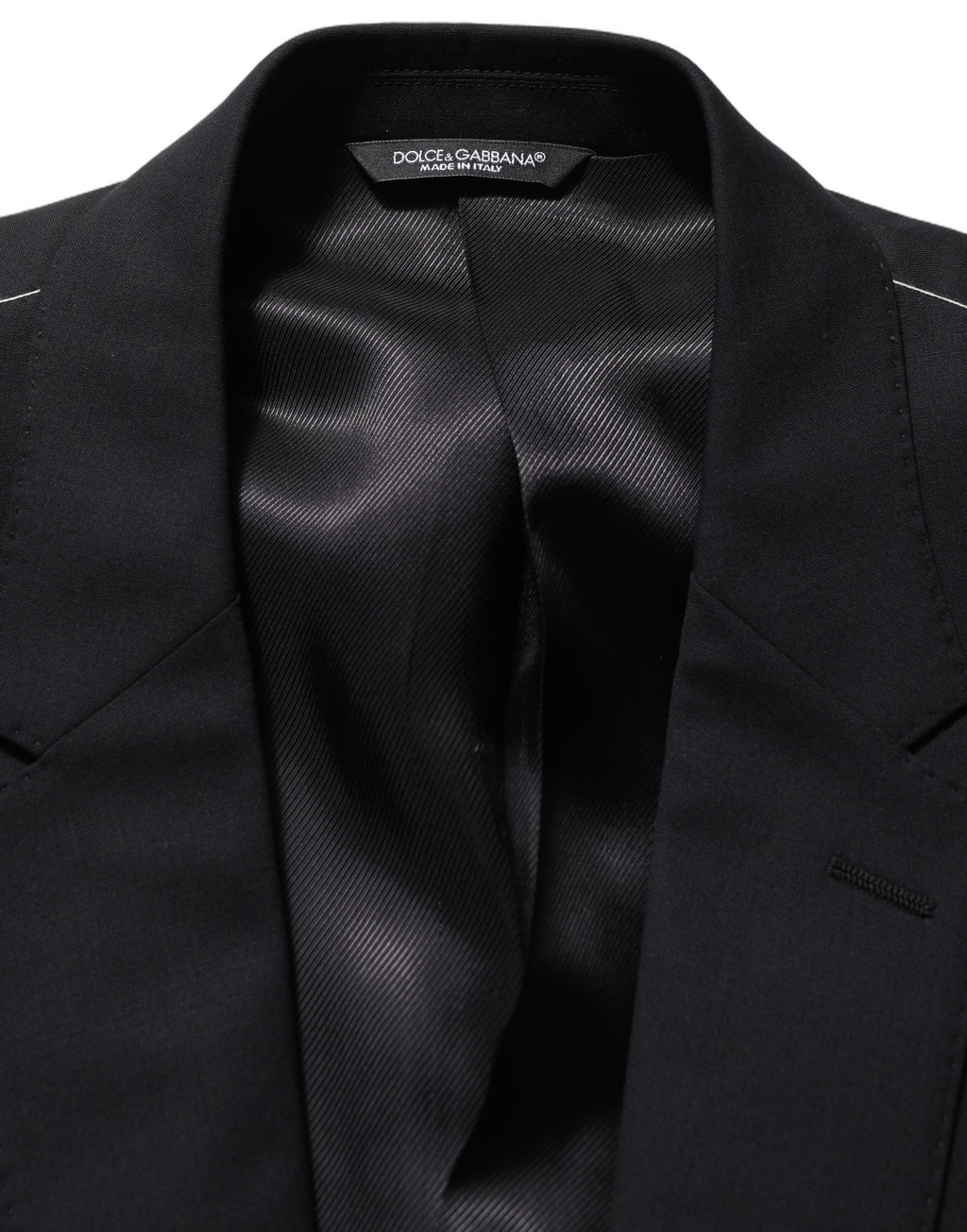 Black Wool Single Breasted Blazer Jacket