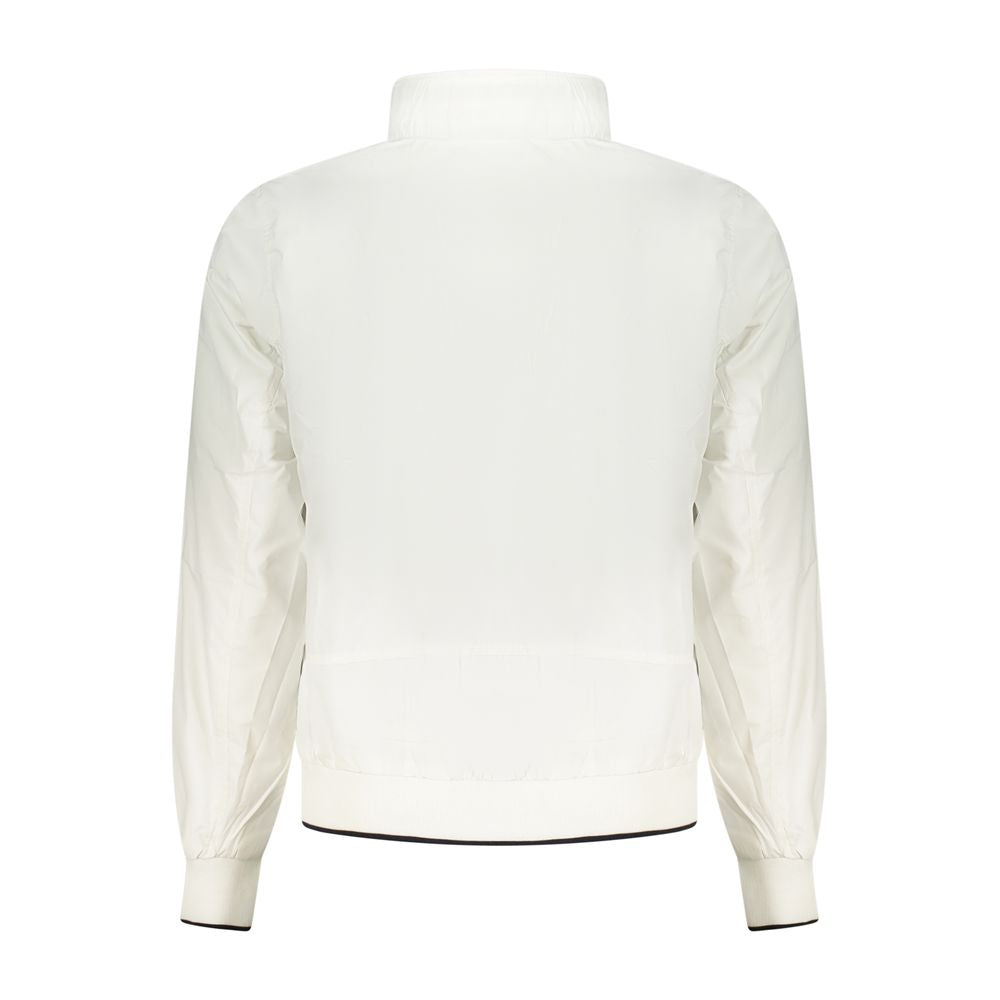 White Polyester Men's Jacket