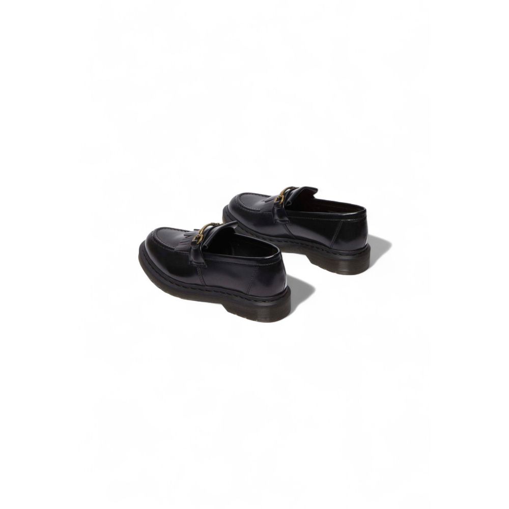 Black Leather Slip-On Loafers