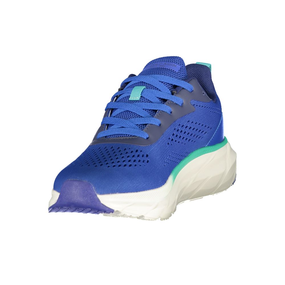 Blue Polyurethane Men's Sneaker