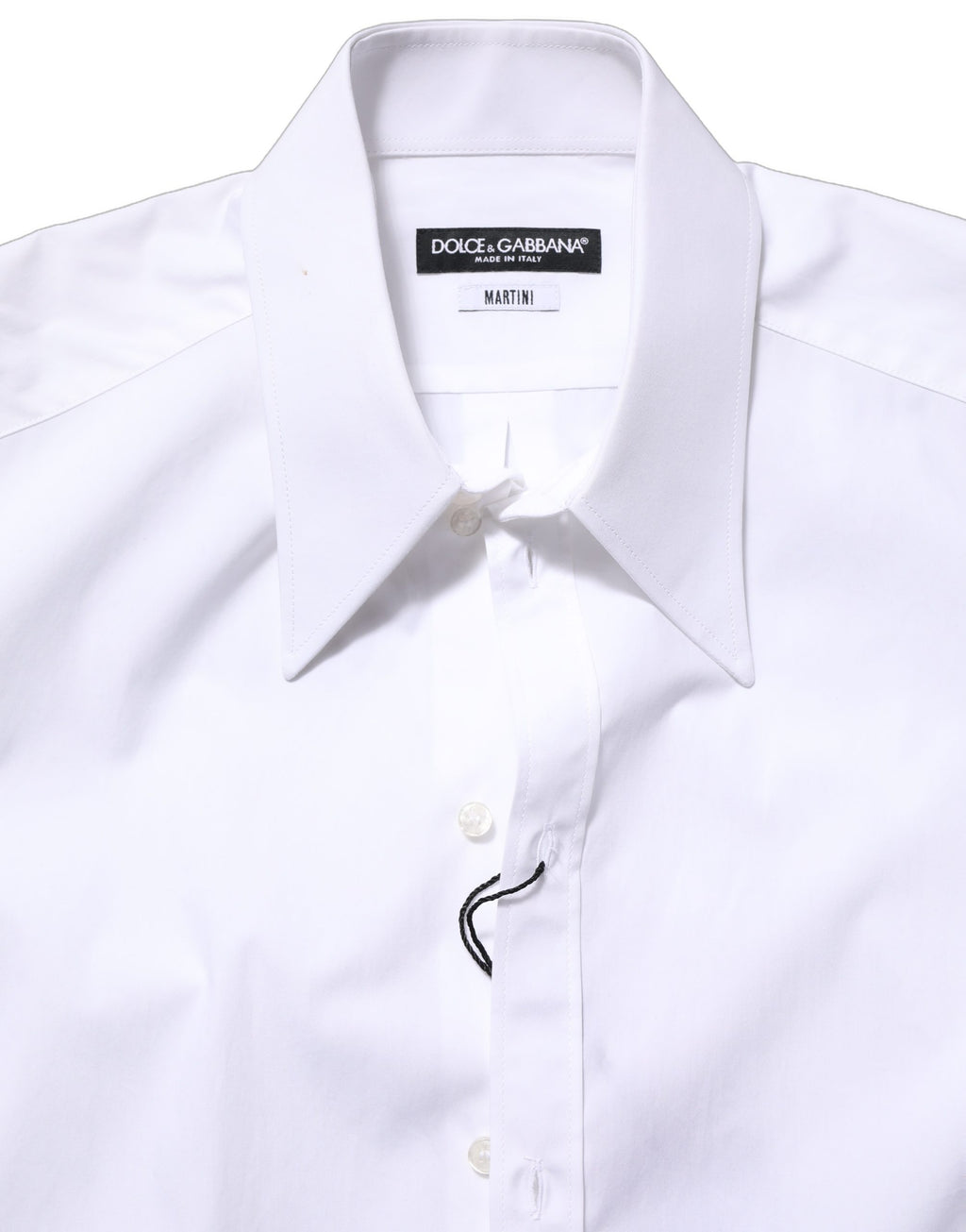 White MARTINI Long Sleeves Men Dress Shirt