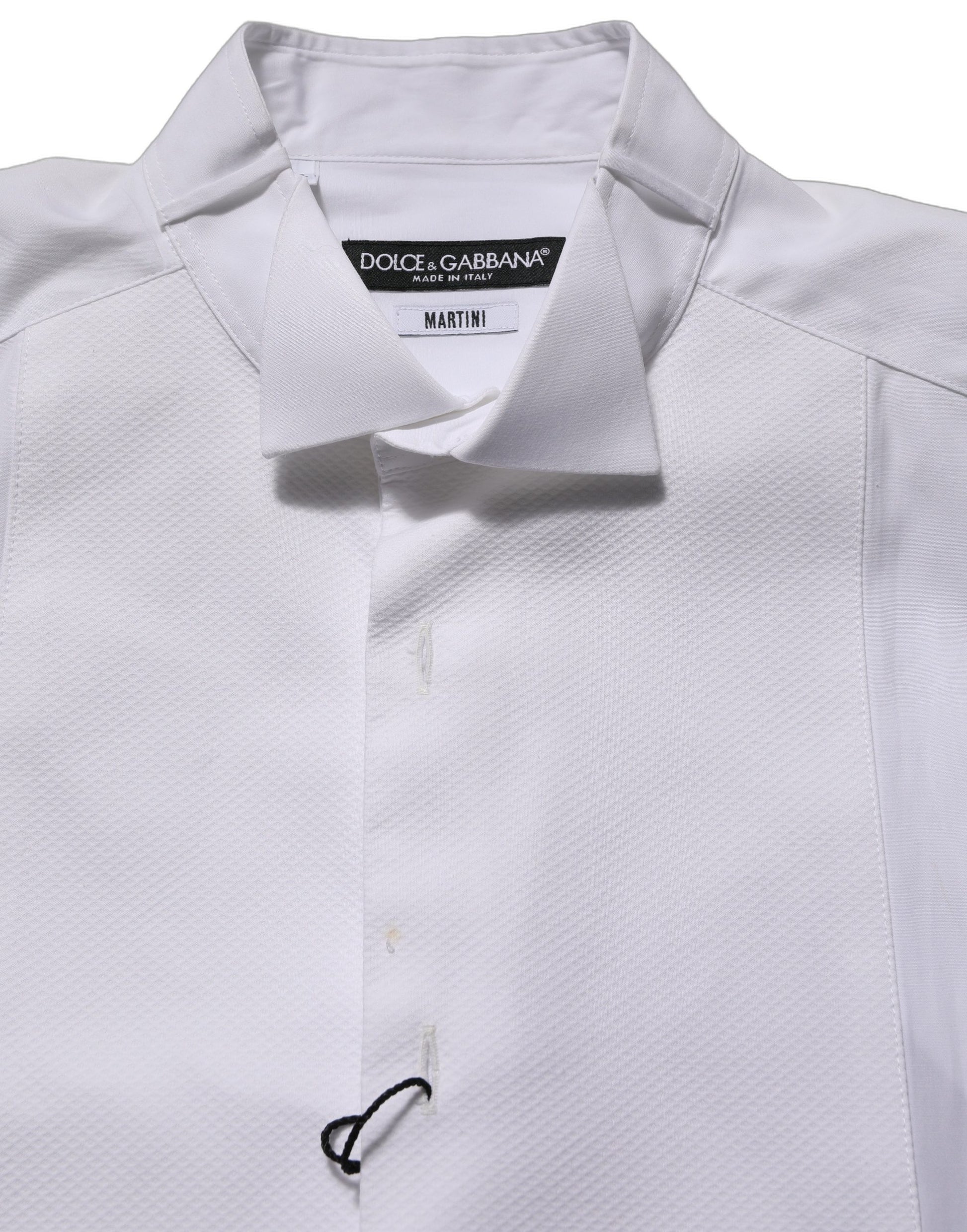 White Cotton MARTINI Sleeveless Men Dress Shirt