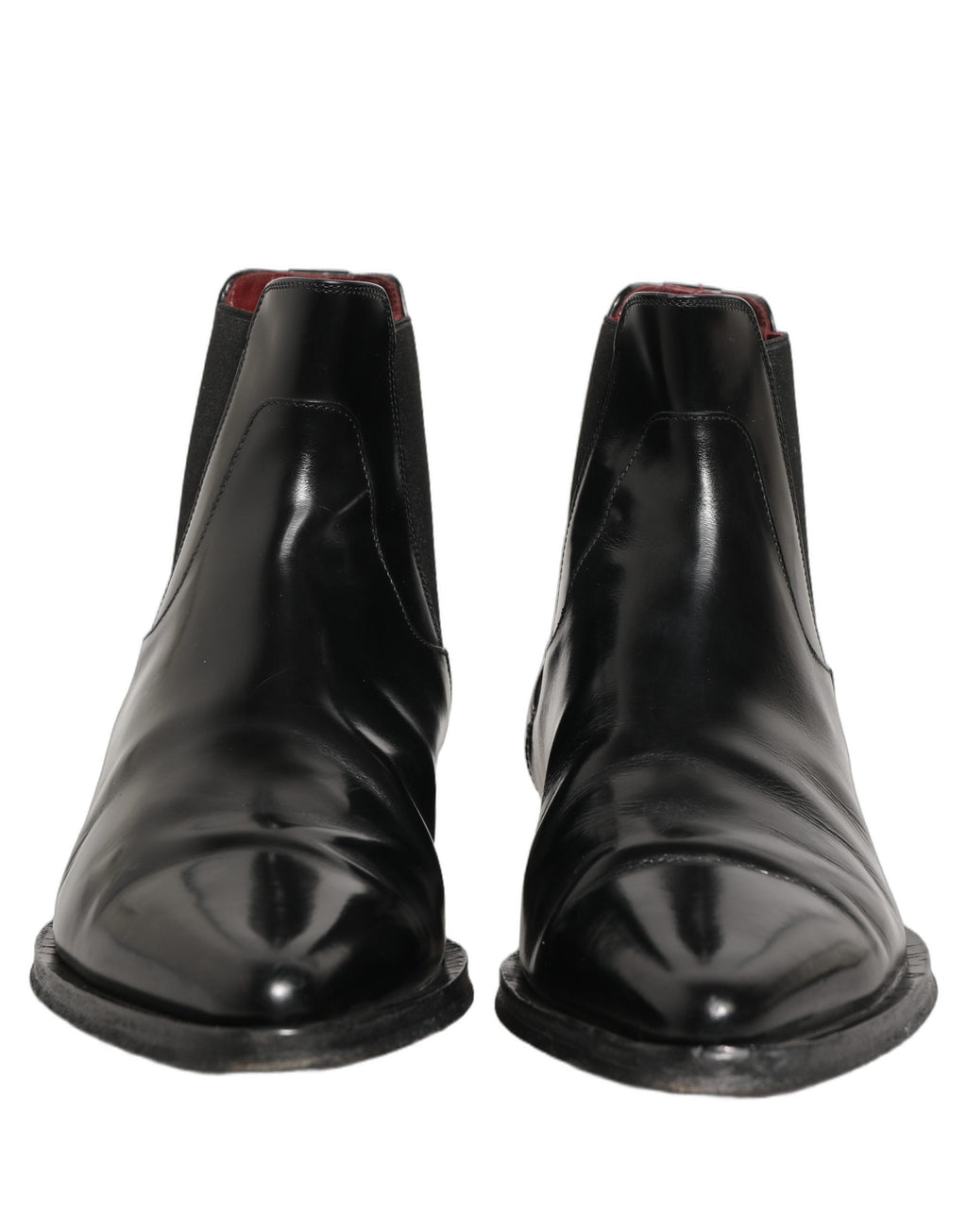Black Chelsea Slip On Men Ankle Boots Shoes