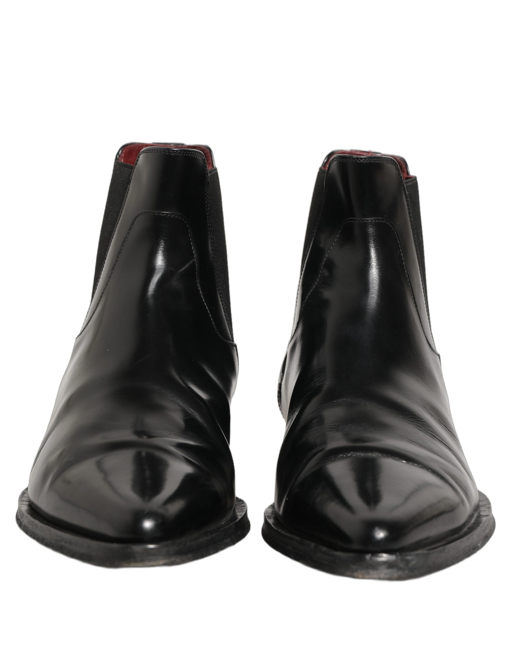 Black Chelsea Slip On Men Ankle Boots Shoes